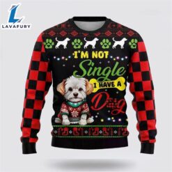 Xmas Maltese Dog Ugly Christmas Sweater For Men And Women  Gift Dog Loves