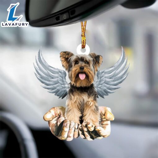 Yorkshire Terrier Angel Dog Memorial Ornament, Gift For Christmas Dog Loves