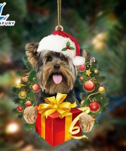 Yorkshire Terrier-Dogs Give Gifts Hanging…