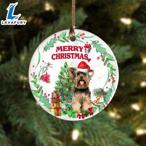 Christmas 2024  Yorkshire-Terrier Tree Merry Christmas Ornament, Gift For Christmas