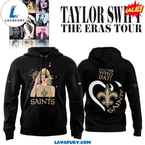 2024 New Orleans Saints x Taylor Swift The Eras Tour Collection Limited Hoodie