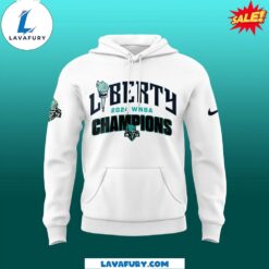 2024 NY Liberty White Pullover Hoodie Final Champions Edition