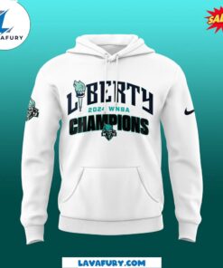 2024 NY Liberty White Pullover Hoodie Final Champions Edition