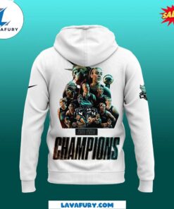 2024 NY Liberty White Pullover Hoodie Final Champions Edition