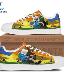 Adventure Time Finn Cartoon Stan Smith Shoes For Kid