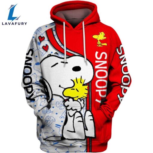 Animated Snoopy Dog Pattern Hoodie And Leggings Set