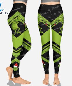 Any Name - Grinch Personalized Hoodie and Leggings