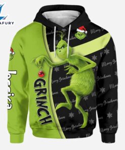 Any Name - Grinch Personalized Hoodie and Leggings