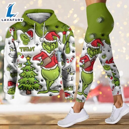 Any Name – Personalized Grinch Hoodie and Leggings