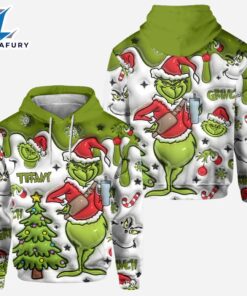 Any Name - Personalized Grinch Hoodie and Leggings