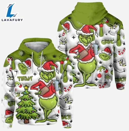 Any Name – Personalized Grinch Hoodie and Leggings