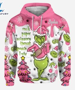 Any Name - Personalized Grinch Movie Hoodie and Leggings