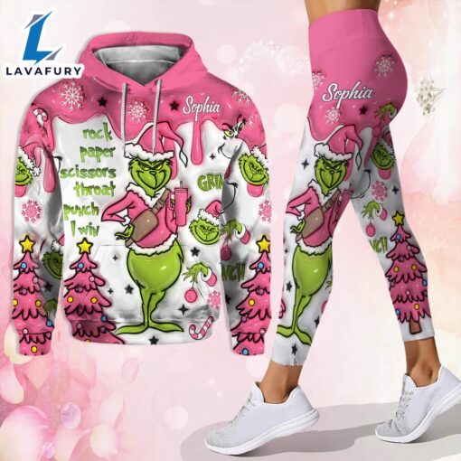 Any Name – Personalized Grinch Movie Hoodie and Leggings