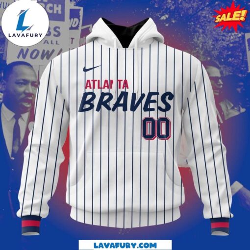 Atlanta Braves White Pullover Hoodie