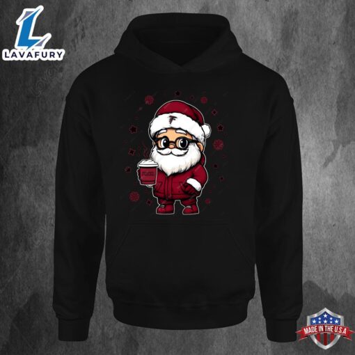 Atlanta Falcons Santa Christmas Football Hoodie