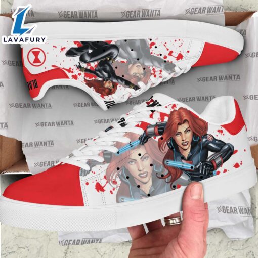 Avengers Black Widow Cartoon Stan Smith Shoes For Kid