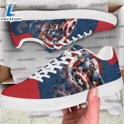 Avengers Captain America Cartoon Stan Smith Shoes For Kid