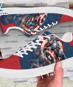 Avengers Captain America Cartoon Stan Smith Shoes For Kid