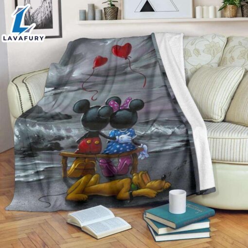 Balloon Mickey And Minnie In Love Blanket