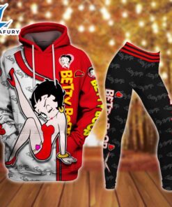 Betty Boop Pattern Hoodie And…