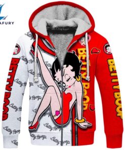 Betty Boop Pattern Hoodie And Leggings Set