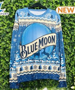 Blue Moon Beer Ugly Christmas Sweater