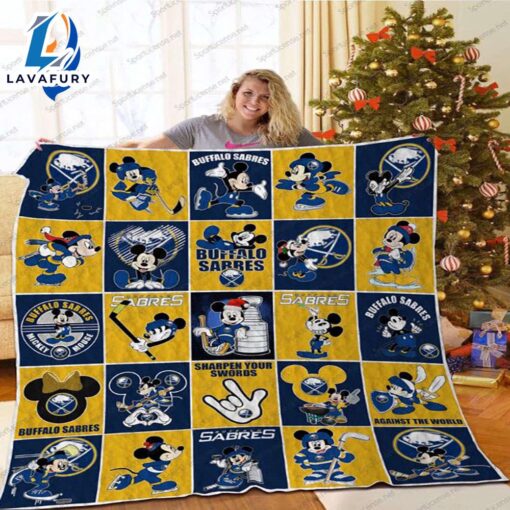 Buffalo Sarres Disney Mickey Mouse Nhl Blanket