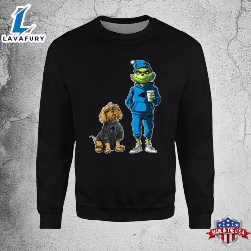 Carolina Panthers Grinch Christmas Football Sweatshirt