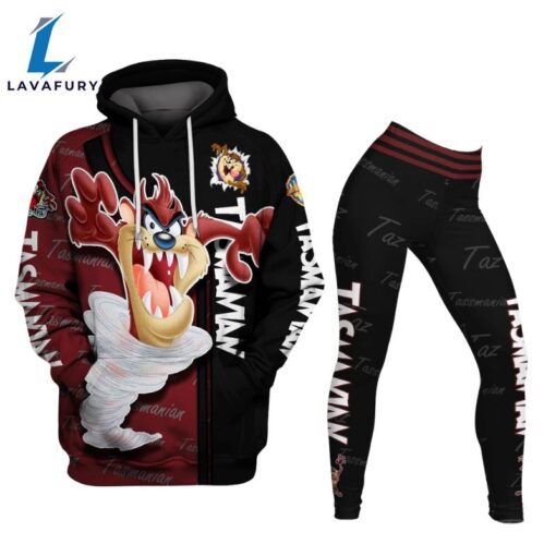 Cartoon Tasmanian Devil Hoodie And Leggings