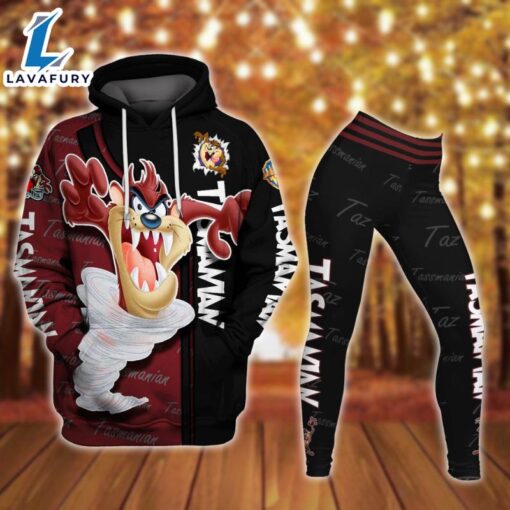 Cartoon Tasmanian Devil Hoodie And Leggings