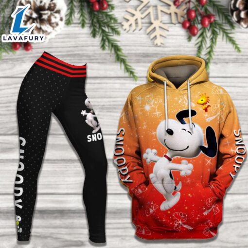 Castle Glitter Pattern Snoopy Apparel Set