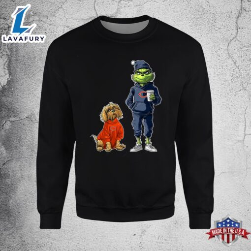 Chicago Bears Grinch Christmas Football Sweatshirt