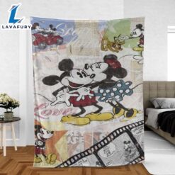 Christmas Disney Mickey And Minnie Blanket