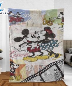 Christmas Disney Mickey And Minnie Blanket