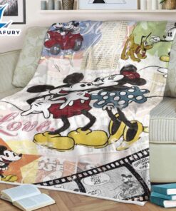 Christmas Disney Mickey And Minnie Blanket