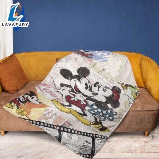 Christmas Disney Mickey And Minnie Blanket