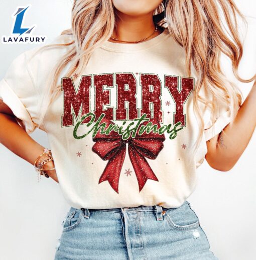 Christmas Glitter, Merry Christmas shirt