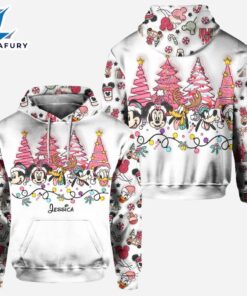 Christmas Is Coming To Mousetown - Personalized Mickey Mouse Hoodie and Leggings