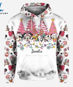 Christmas Is Coming To Mousetown - Personalized Mickey Mouse Hoodie and Leggings