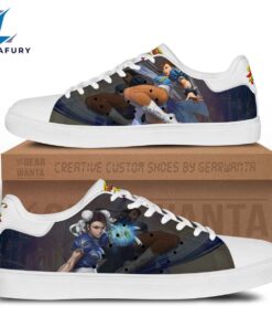 Chun-Li Cartoon Stan Smith Shoes For Kid