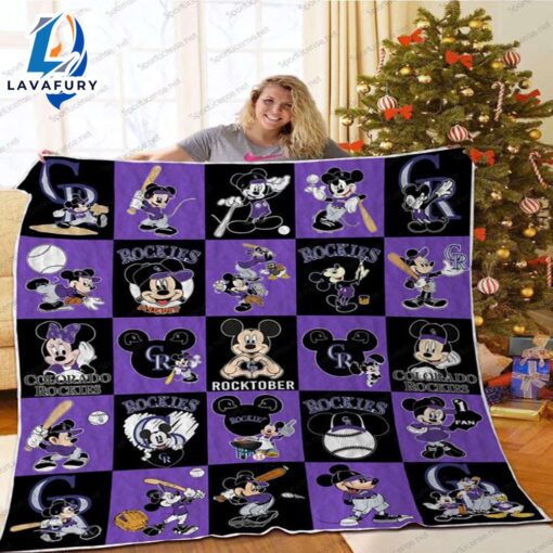 Colorado Rockies’ Rocktober With Mickey Mouse Blanket