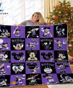 Colorado Rockies’ Rocktober With Mickey Mouse Blanket