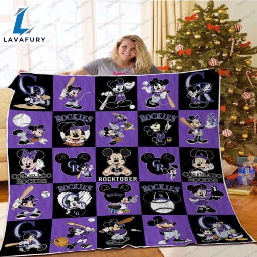 Colorado Rockies’ Rocktober With Mickey Mouse Blanket