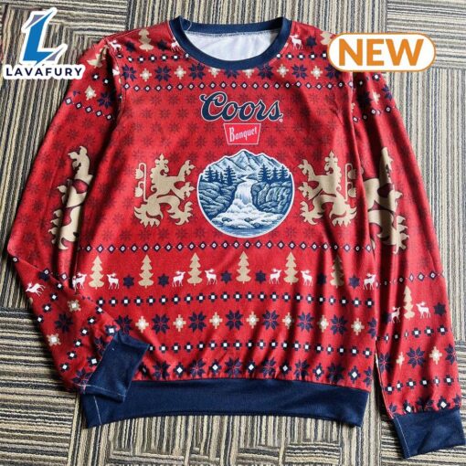 Coors Banquet Reindeer Xmas Ugly Christmas Sweater