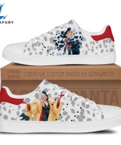 Cruella De Vil Cartoon Stan Smith Shoes For Kid