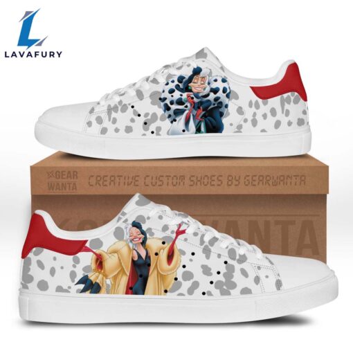 Cruella De Vil Cartoon Stan Smith Shoes For Kid