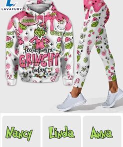 Custom Any Name Feeling Extra Grinch Today - Personalized Stole Christmas Hoodie and Leggings