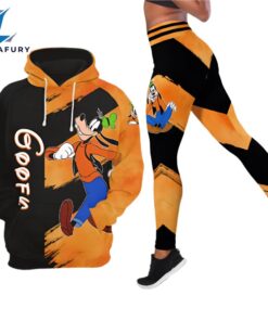 Custom Name Goofy Pattern Hoodie And Leggings Set