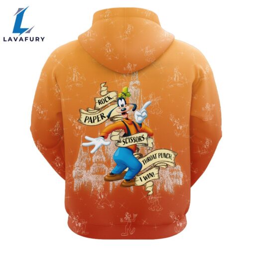 Custom Name Goofy Rock Paper Hoodie And Leggings Set