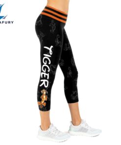 Custom Name Just A Girl Tigger Hoodie And Capris Leggings Set